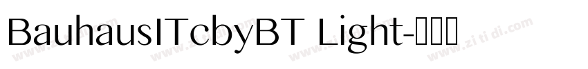 BauhausITcbyBT Light字体转换